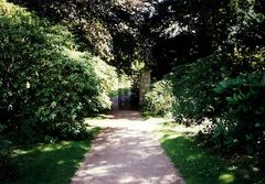 Im Garten von Fyvie Castle, Schottland