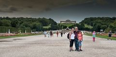 Im Garten von Schloss Schönbrunn, Blick zur Gloriette