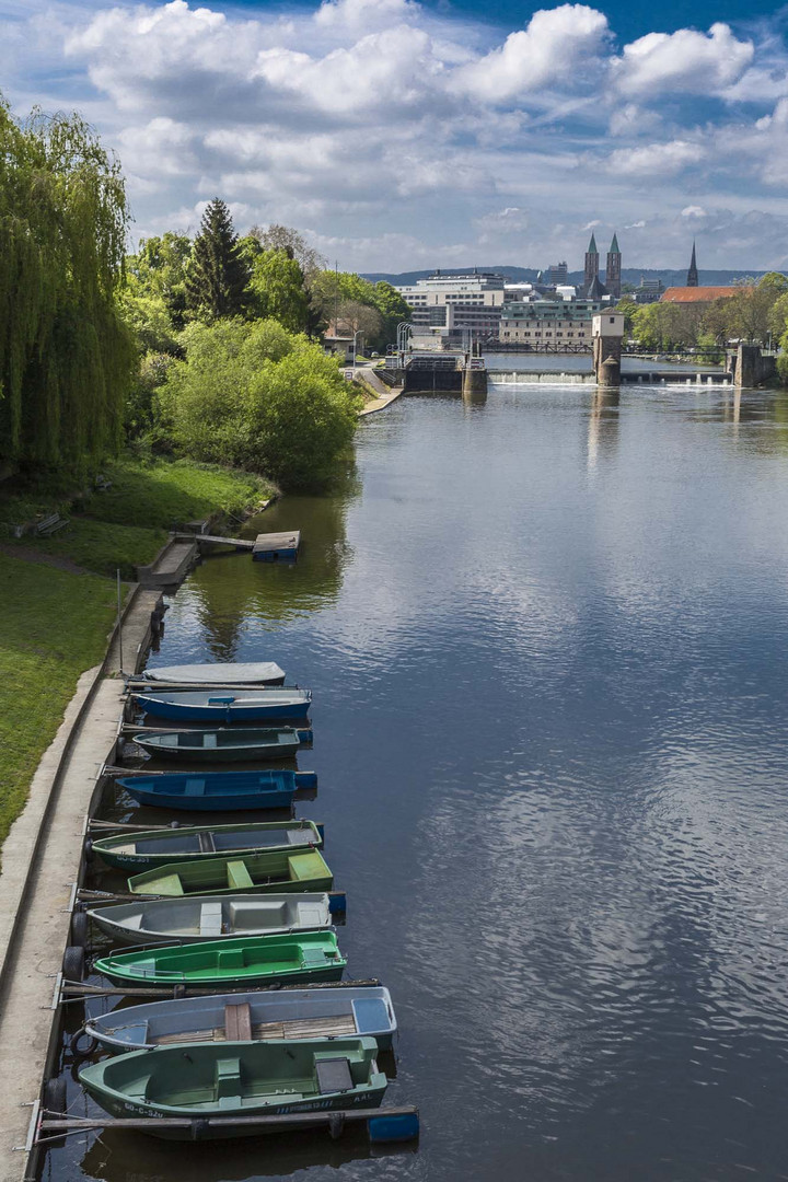 Im Gebiet der Hafenbrücke in Kassel