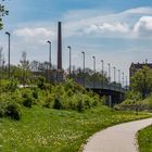 Im Gebiet der Hafenbrücke in Kassel