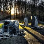 Im Gegenlicht der untergehenden Sonne