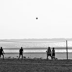 Im Gegenlicht. Sportstrand, Langeoog