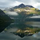 Im Geiranger Fjord ...