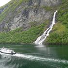 Im Geiranger Fjord Norwegen