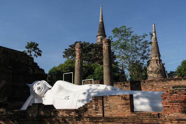 ...im Geschichtspark Ayutthaya...
