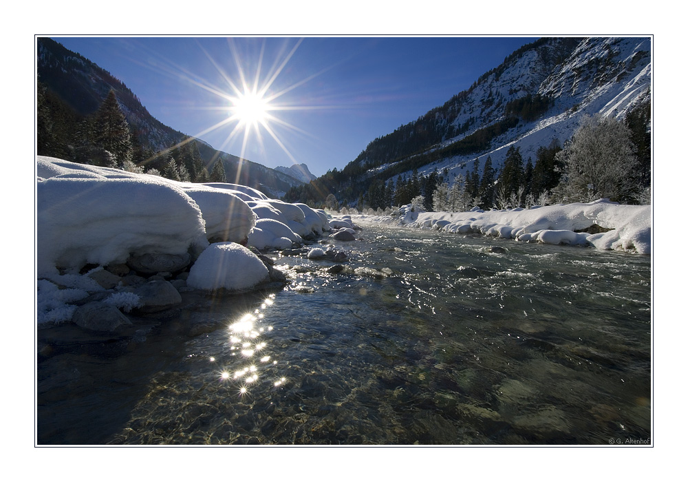 Im gleißenden Licht der Wintersonne