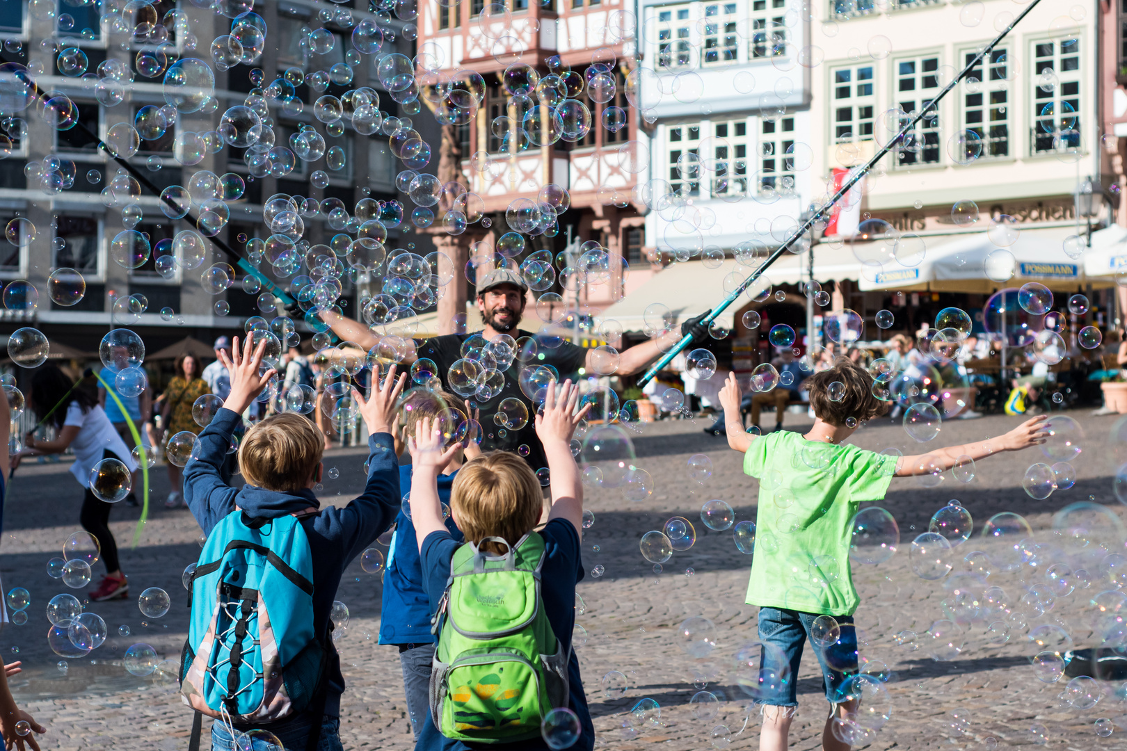 Im Glück der Seifenblasen