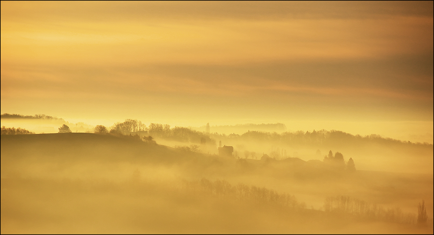 Im goldenen Kleid