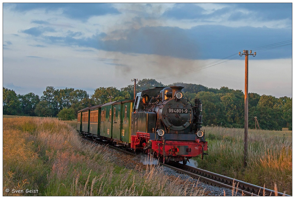 Im goldigen Abendlicht vor Putbus