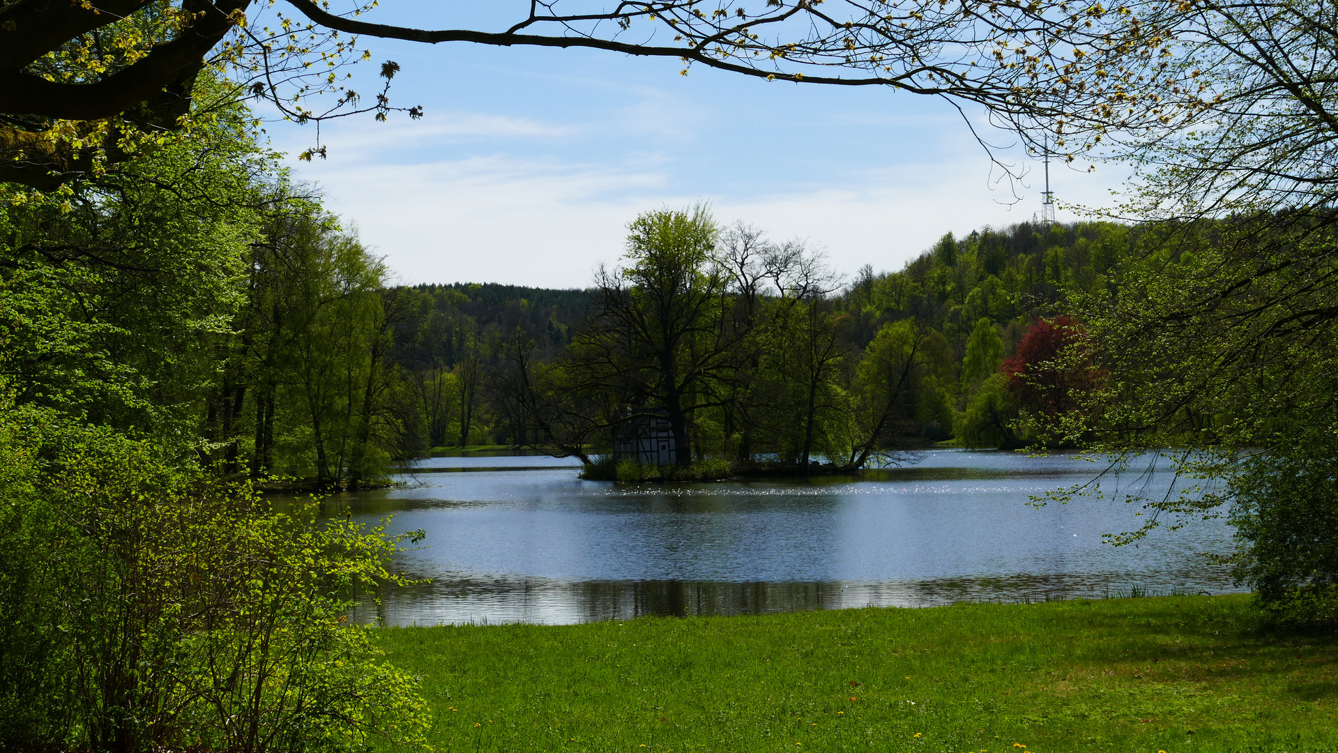 Im Greizer Park, der Parksee