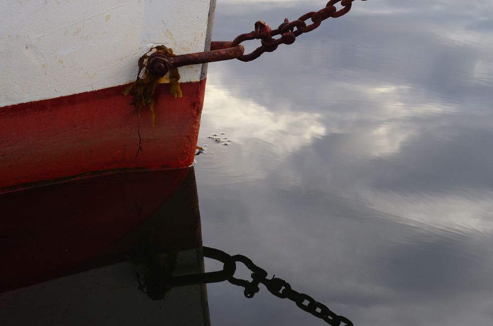 Im Hafen bei 0 Beaufort- Vorsteven