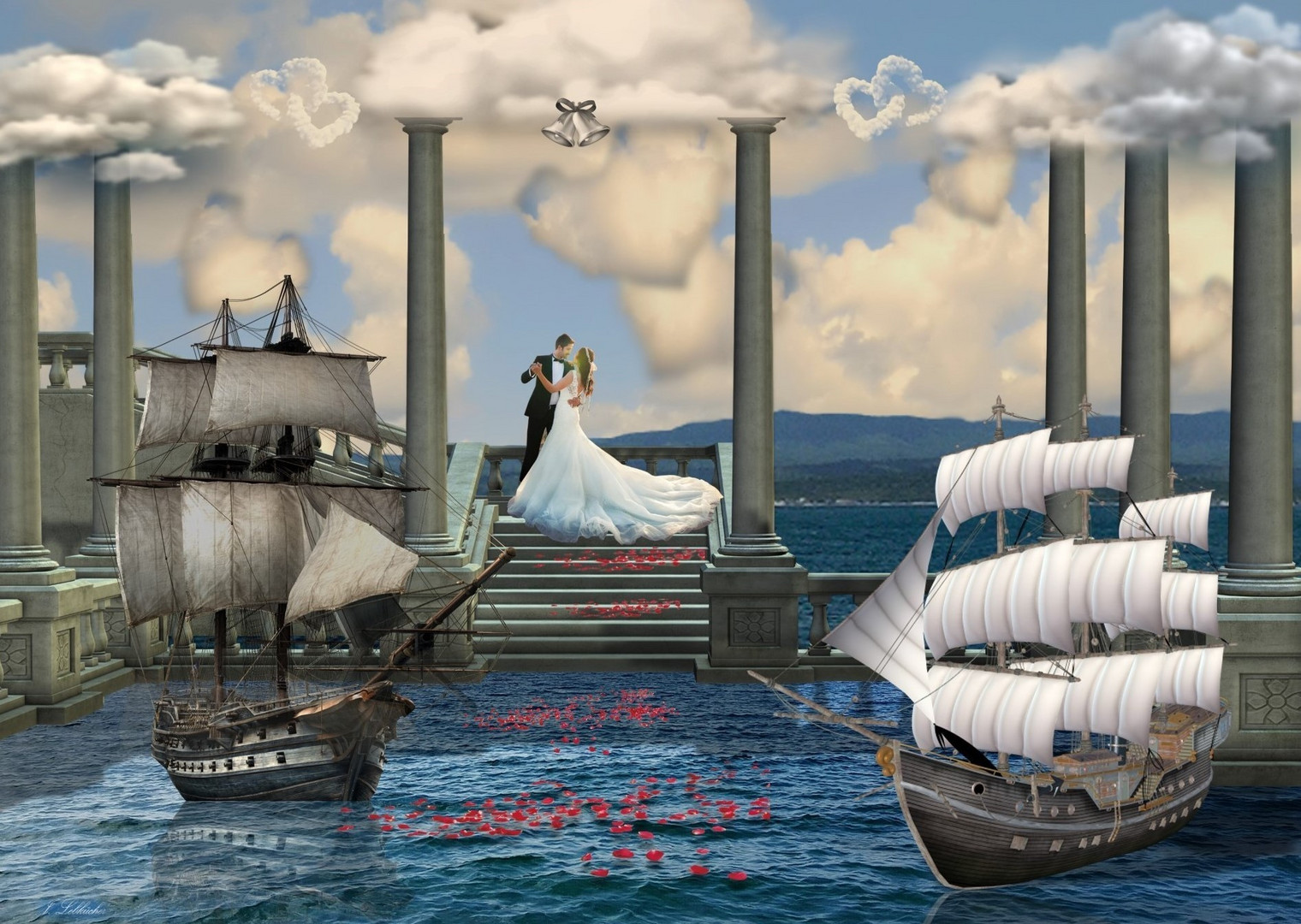 Im Hafen der Ehe Foto & Bild fotomontage, fantasy mystery, fotos