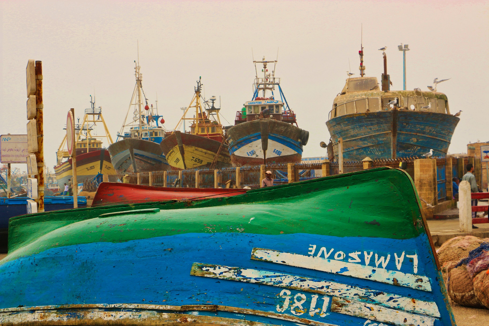 Im Hafen Essaouira Marokko