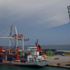 im Hafen von Barcelona