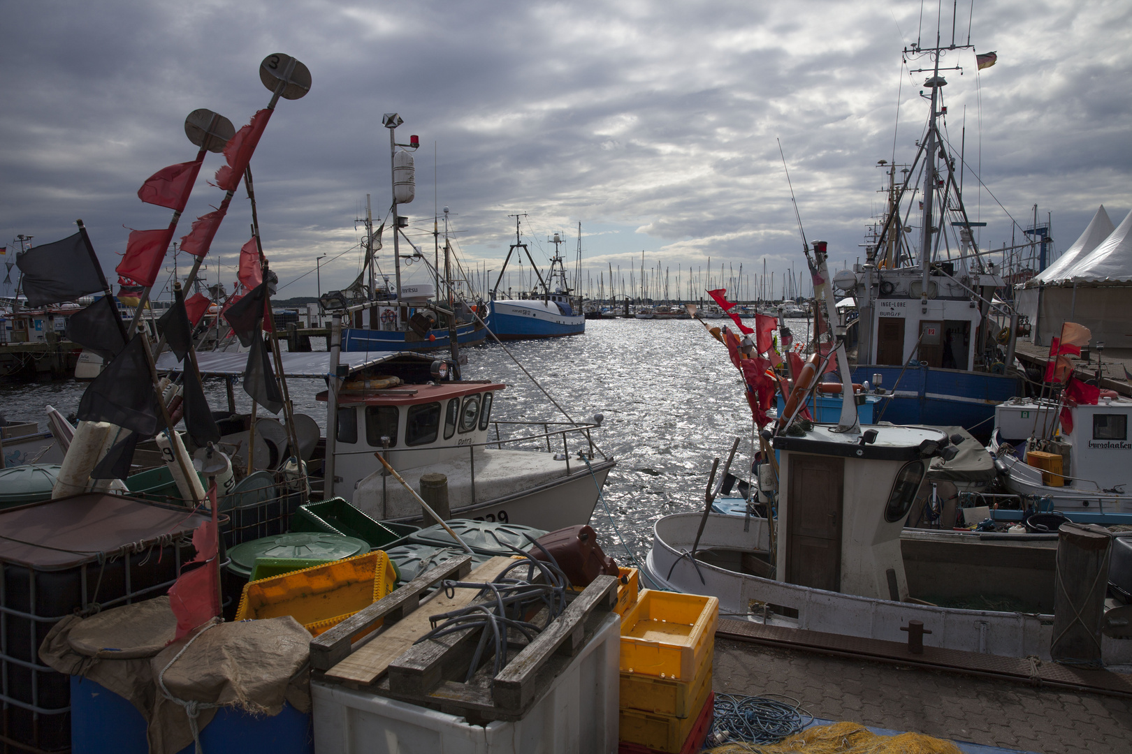 Im Hafen von Burgstaaken auf Fehmarn