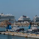 Im Hafen von Civitavecchia