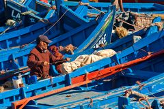 Im Hafen von Essaouira, Marokko 03.2017