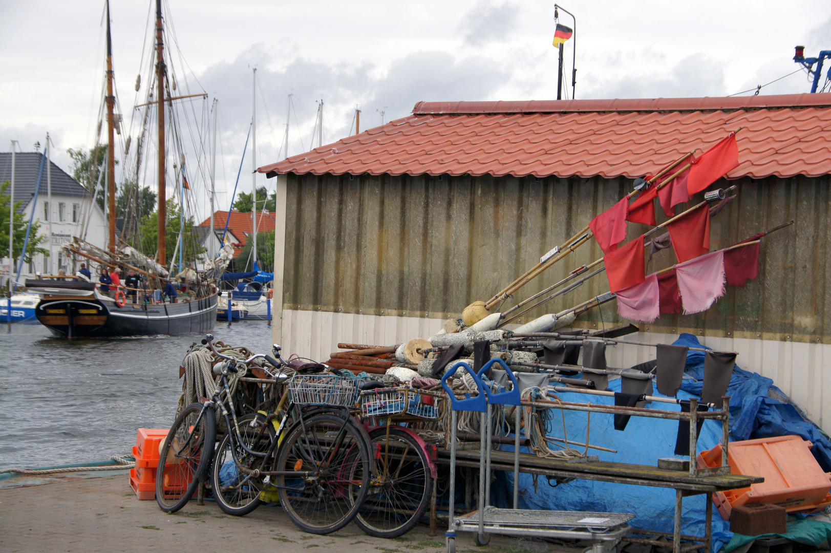 im Hafen von Greifswald