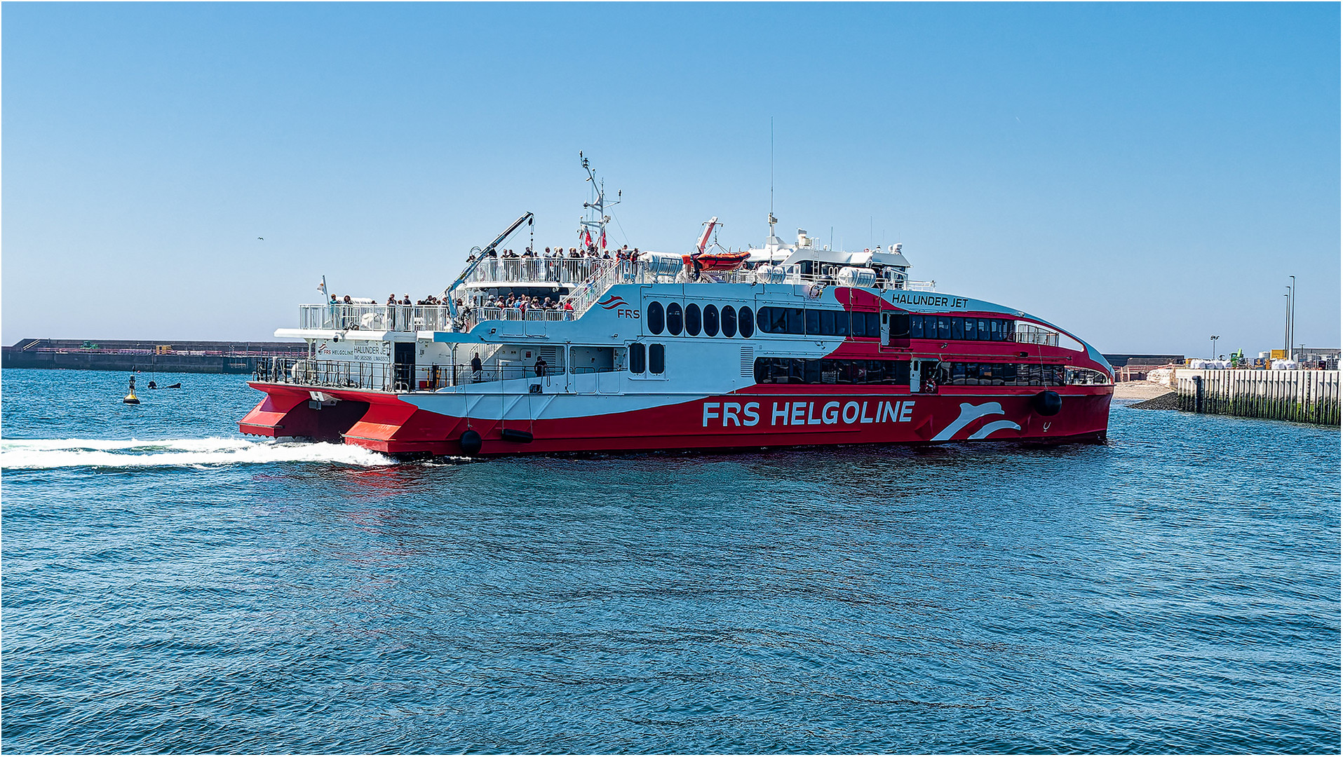 Im Hafen von Helgoland