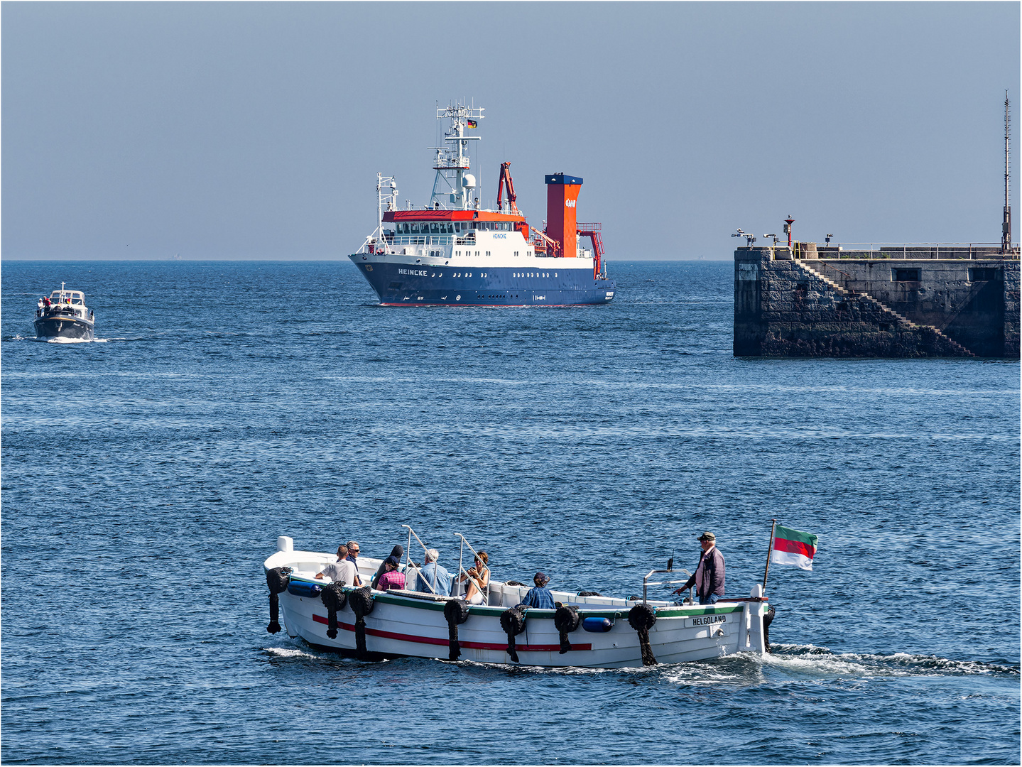 Im Hafen von Helgoland 