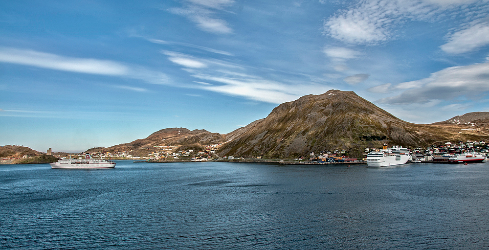 Im Hafen von Honningsvag.....