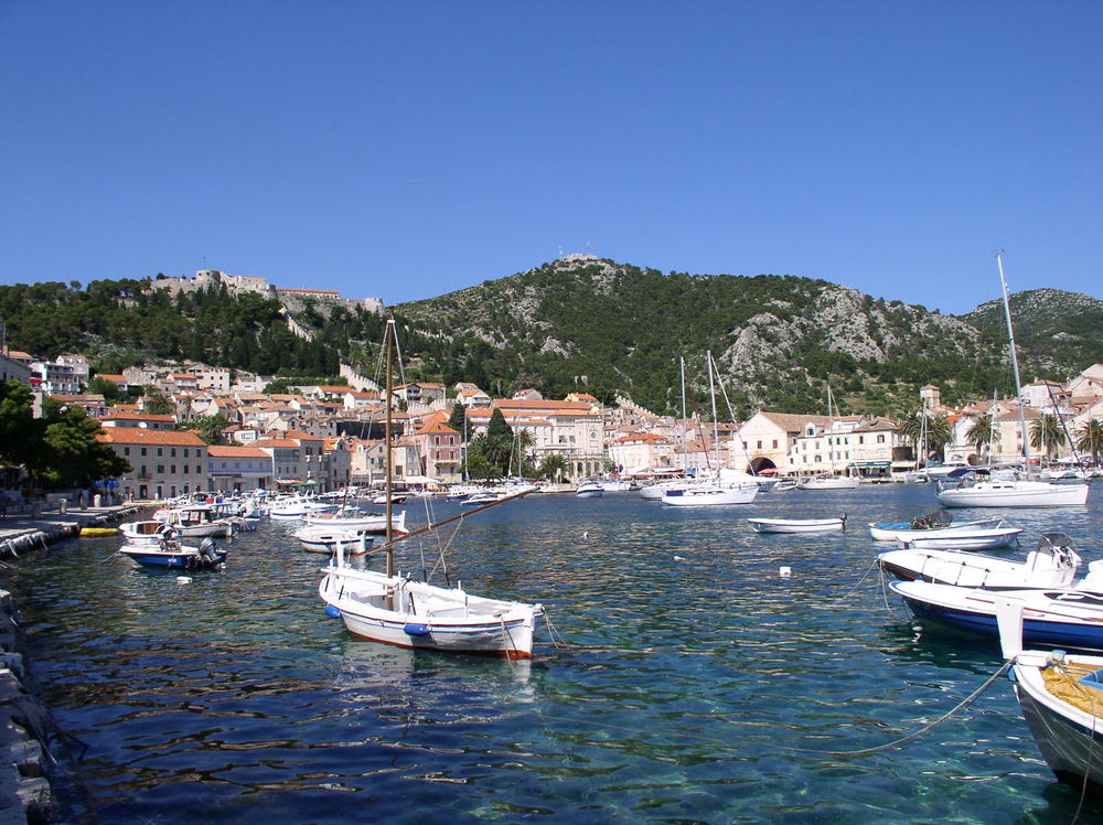 Im Hafen von Hvar