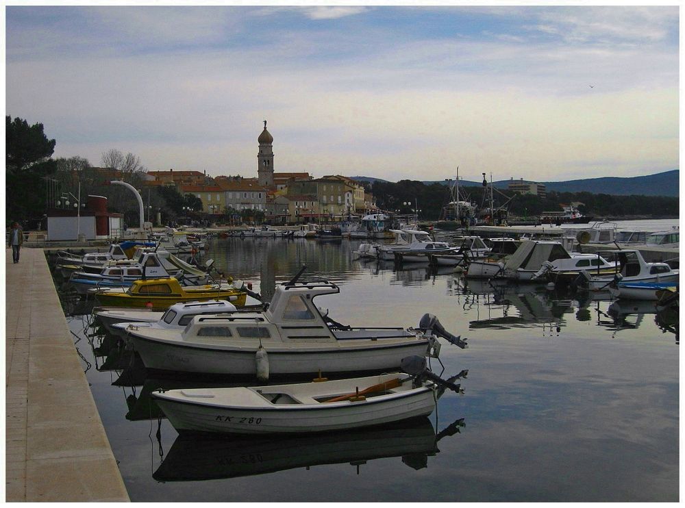 Im Hafen von Krk-Stadt