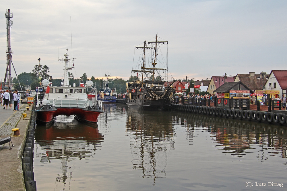 Im Hafen von Leba