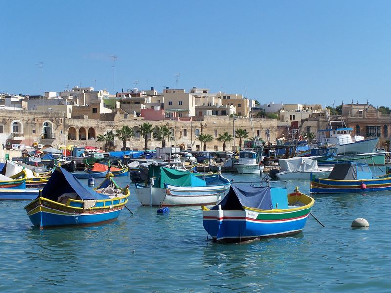 Im Hafen von Marsaxlokk (Malta)