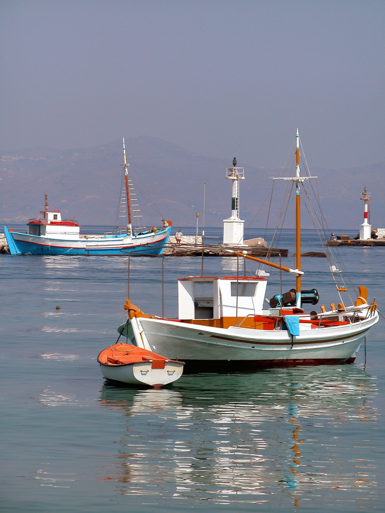 Im Hafen von Mykonos