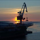 im Hafen von Oulu...
