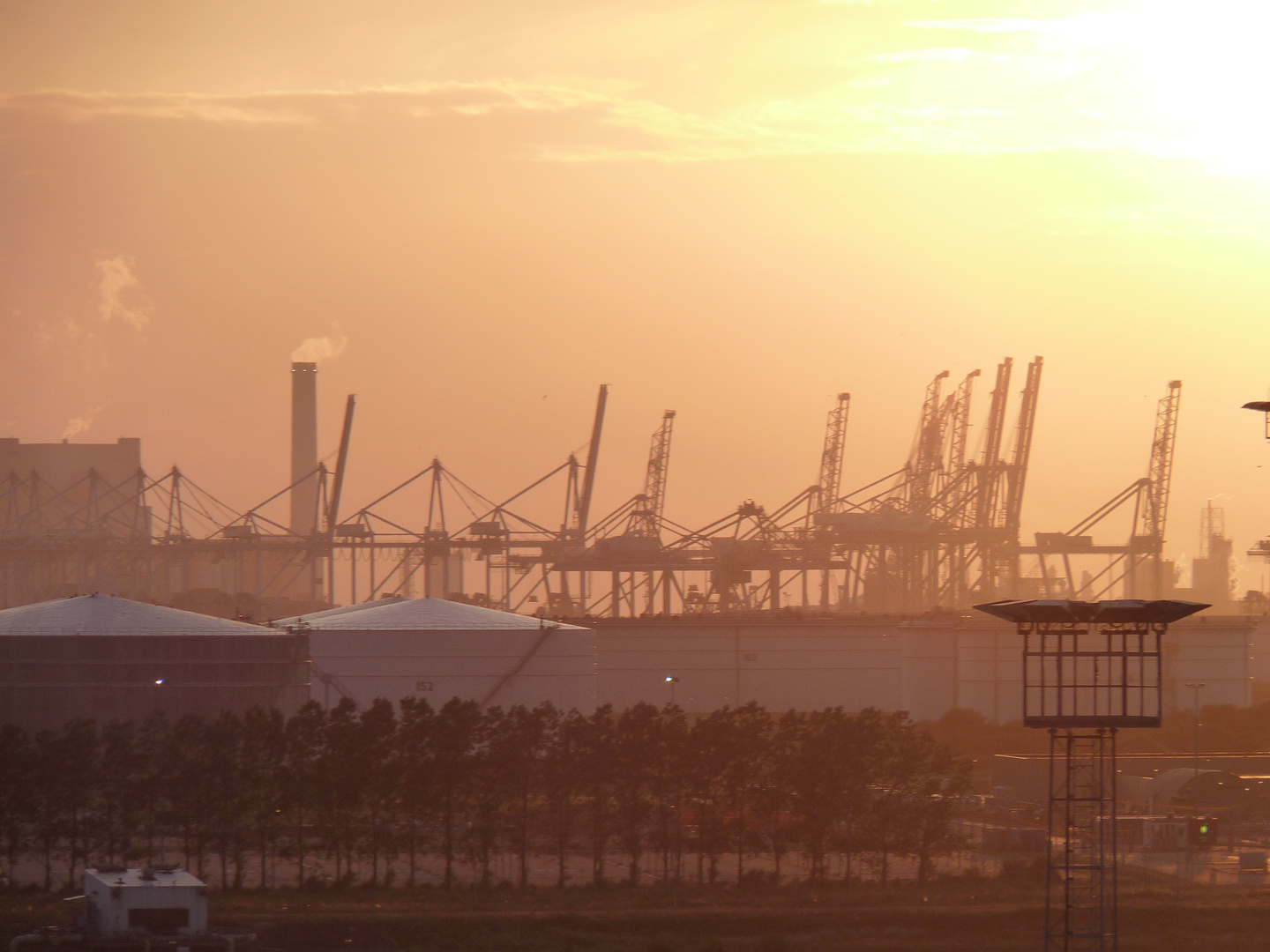 Im Hafen von Rotterdam