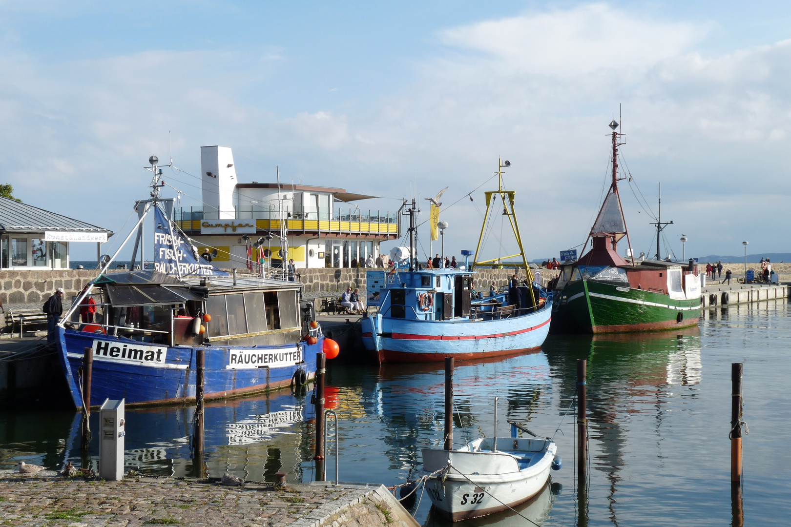 Im Hafen von Sassnitz auf Rügen .....