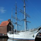 Im Hafen von Stralsund die erste Gorch Fock
