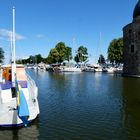 Im Hafen von Vadstena……..