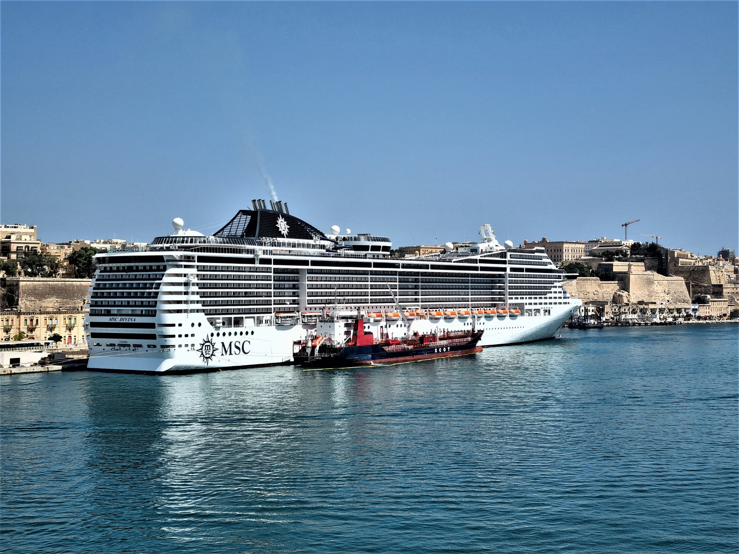 Im Hafen von Valetta, auf Malta