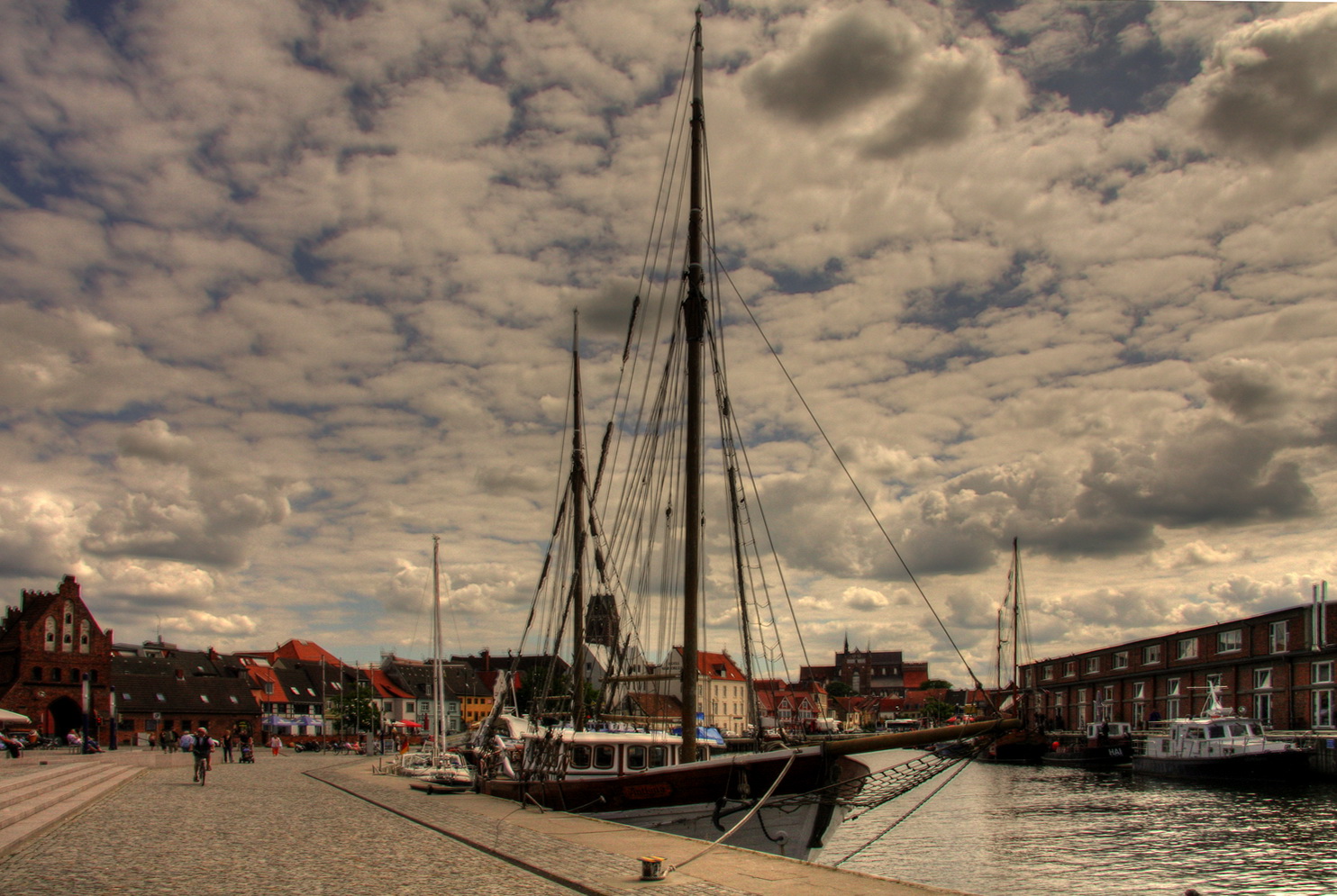 im Hafen von Wismar