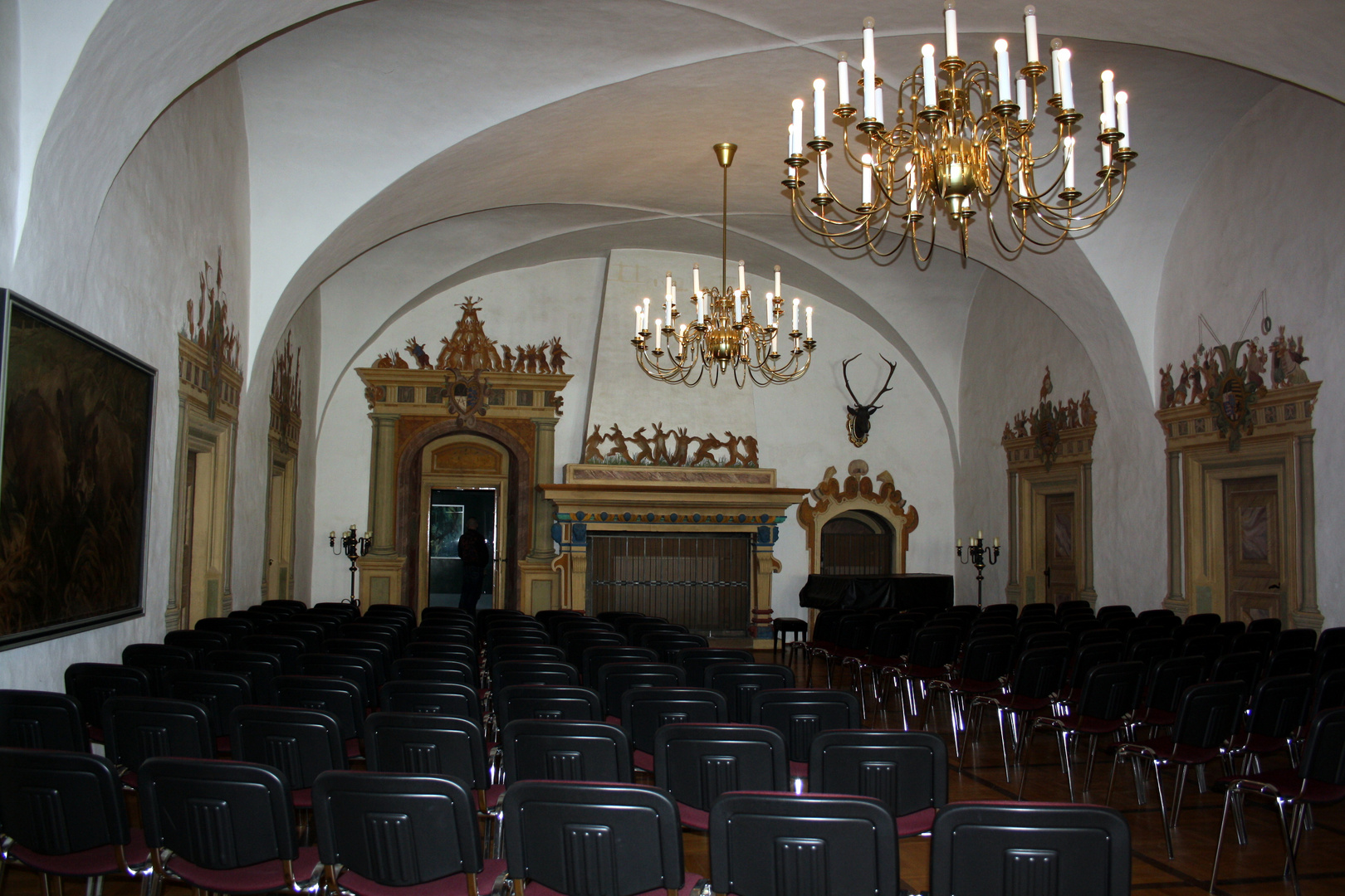 im Hasensaal auf Schloss Augustusburg