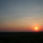 im Heissluftballon dem Sonnenuntergang entgegen