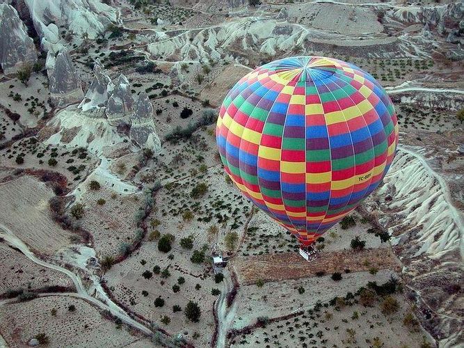 Im Heißluftballon über Kappadokien