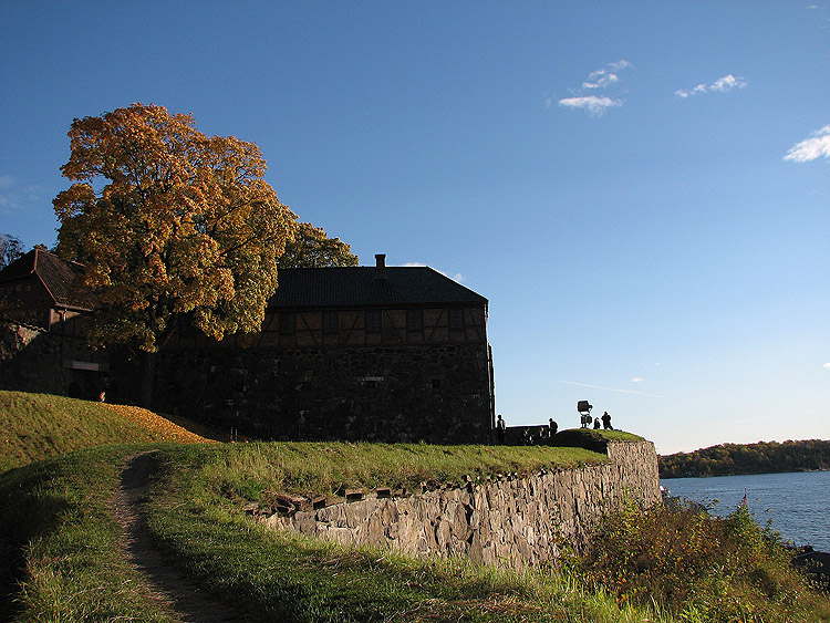 Im Herbst über Oslo's Hafen