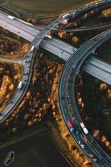 Im Herbst unterwegs (Luftbild, aerial)