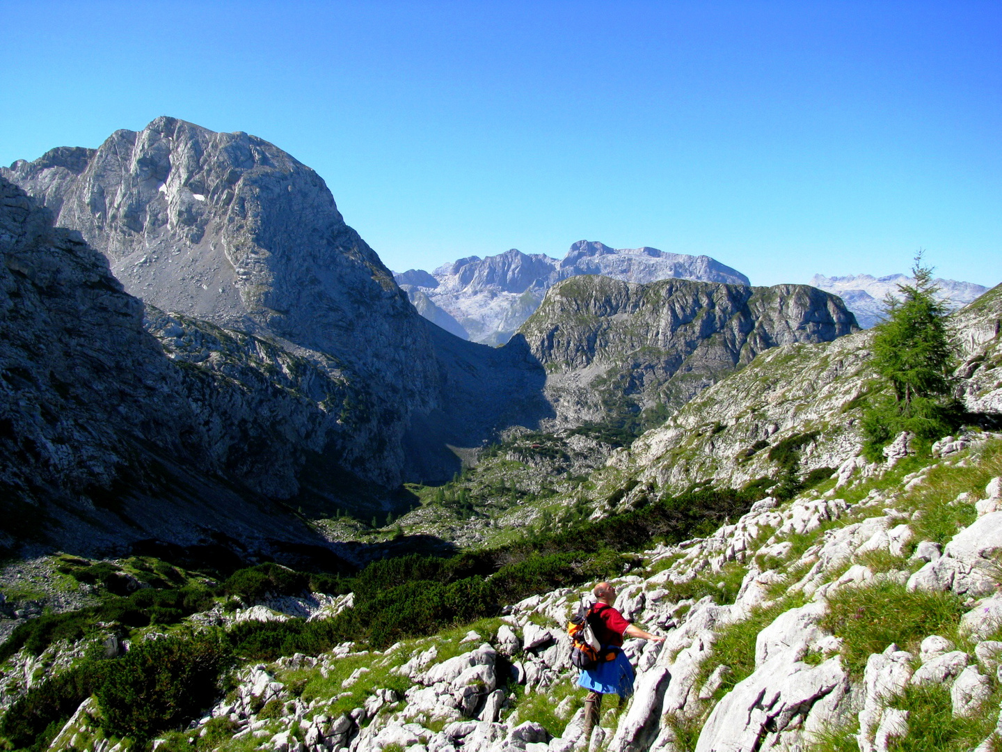 Im Hintergrund der Kahlersberg und das hohe Laafeld