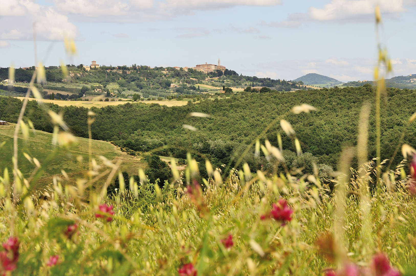 Im Hintergrund - Pienza