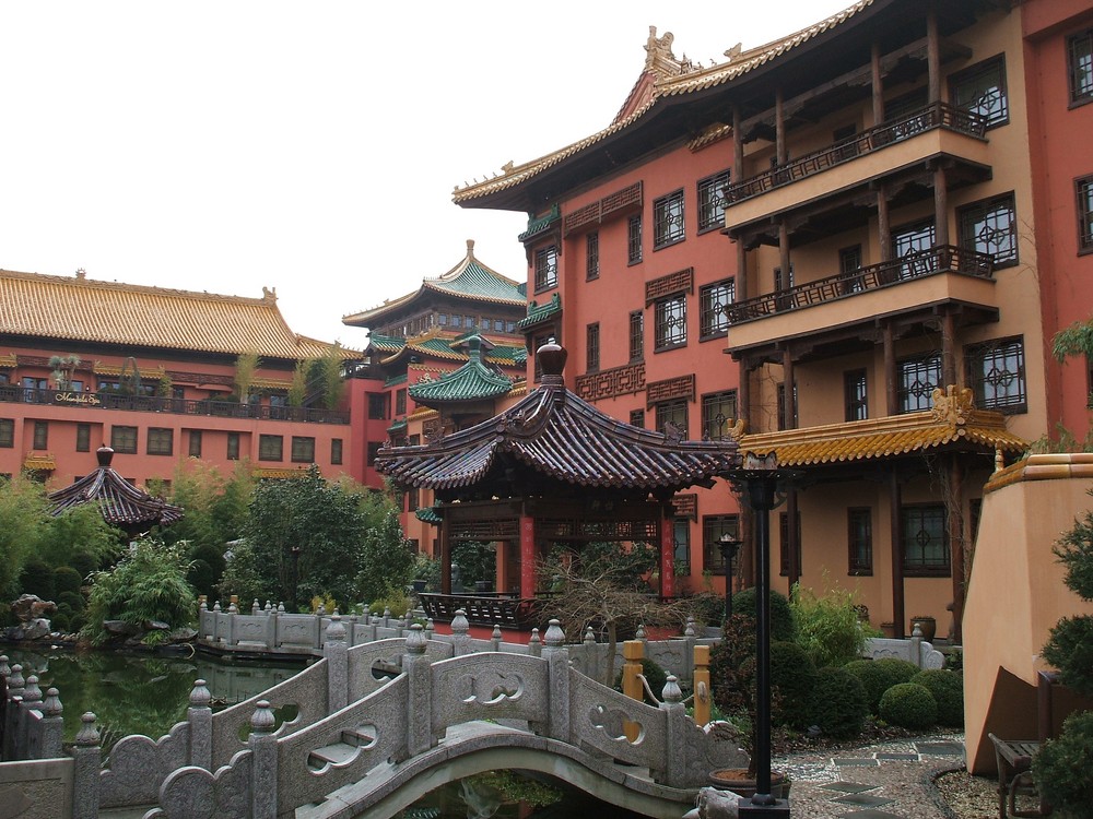 Im Innenhof des Lin Bao