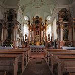 Im Inneren der Wallfahrtskirche Maria Heimsuchung