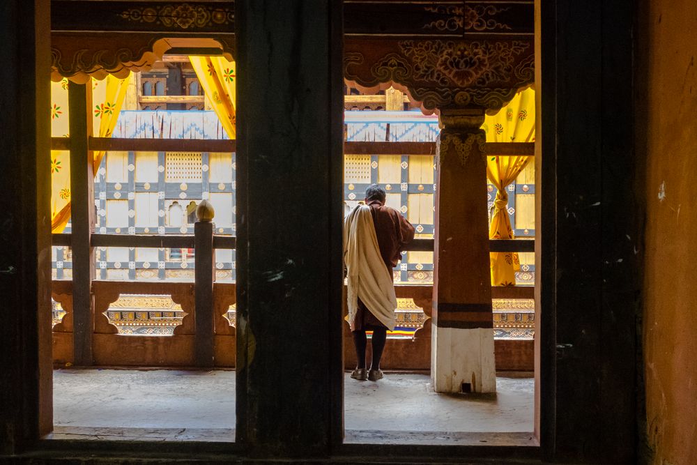 im Innern des Dzong