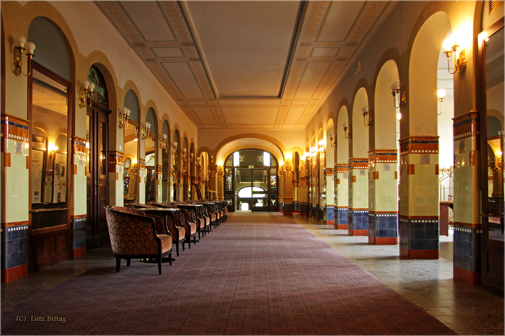 Im Jugendstil-Kurhaus von Bad Schmiedeberg