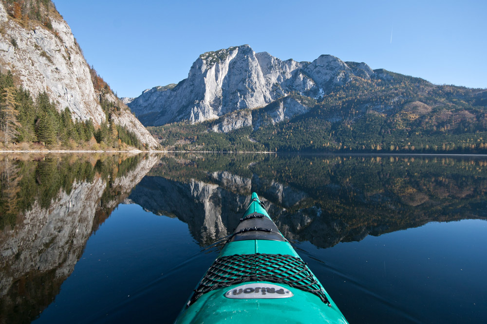 im Kajak am Altausseersee