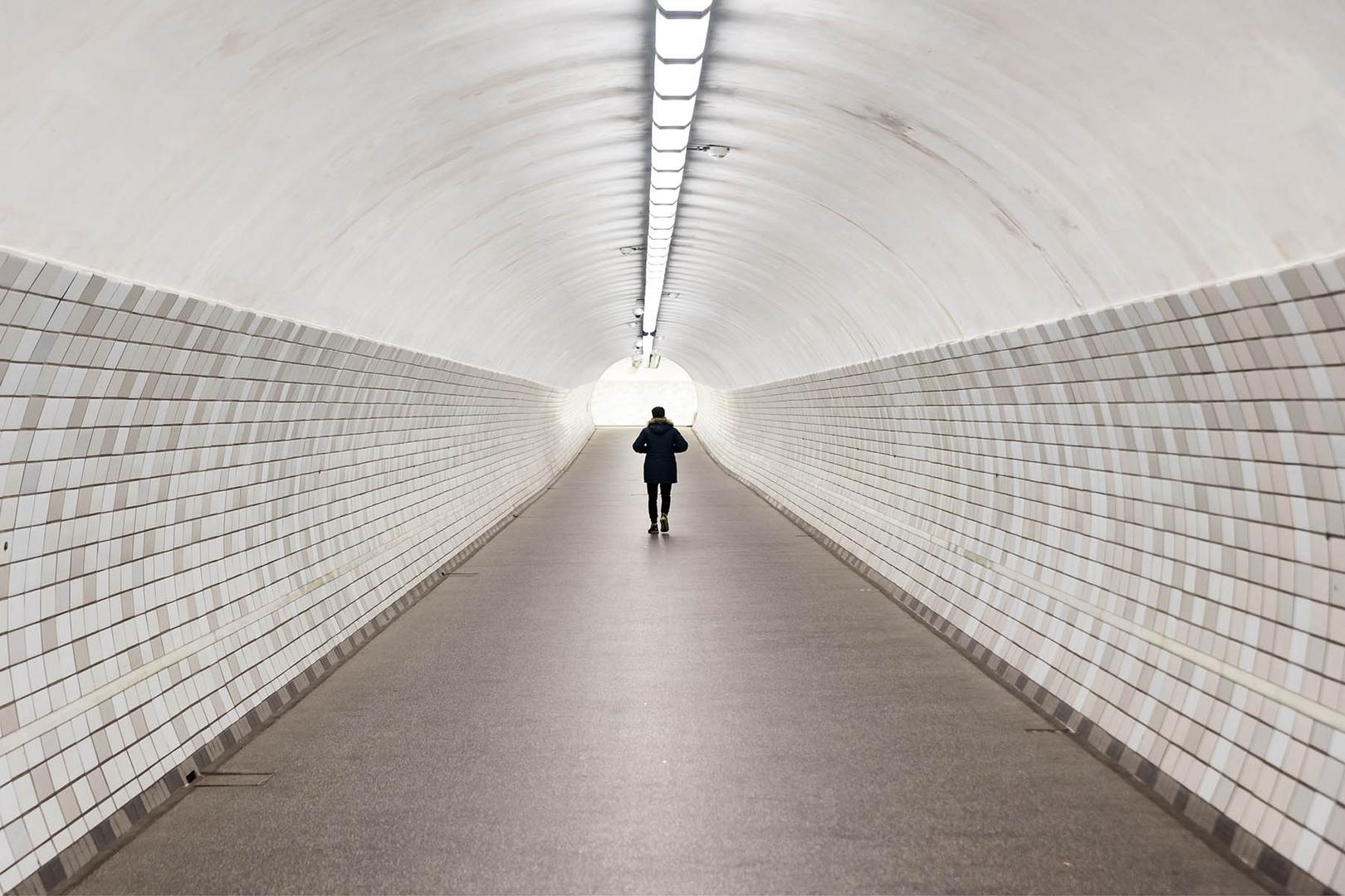 Im Kanaltunnel Rendsburg